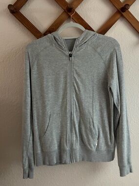 Boody Light Gray Zip-Up Bamboo Hoodie Sweater XS